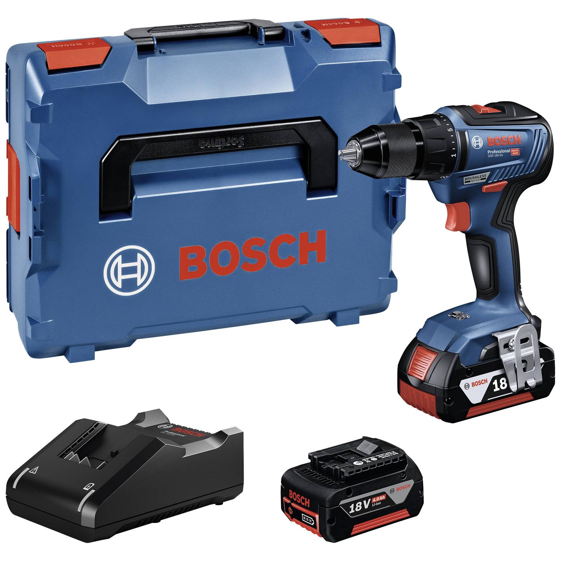 Bosch Professional GSR 18V-55 06019H5200 Aku Vrtací šroubovák 18 V 4.0 ...