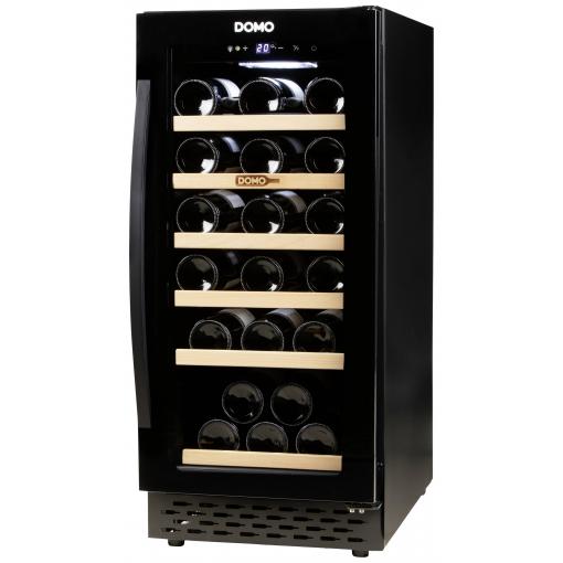 DOMO Domo chladnička na víno Energetická třída (EEK2021): F (A - G) 87 l černá