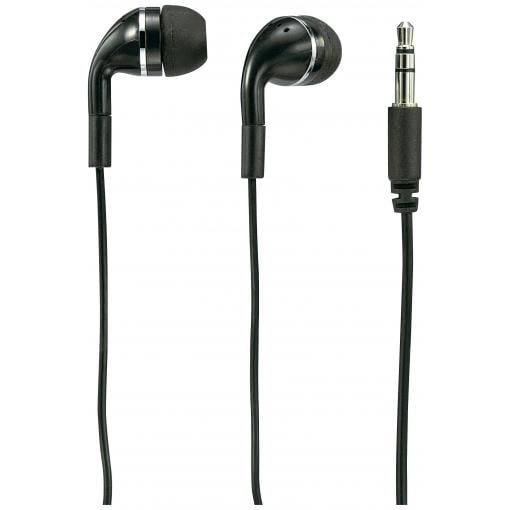 Renkforce špuntová sluchátka (In Ear) kabelová černá
