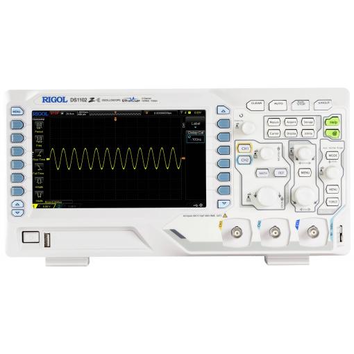 Rigol DS1102Z-E digitální osciloskop 100 MHz, 2kanálový, 1 GSa/s, 24 Mpts, 8 Bit, s pamětí (DSO), 1 ks, DS1102Z-E