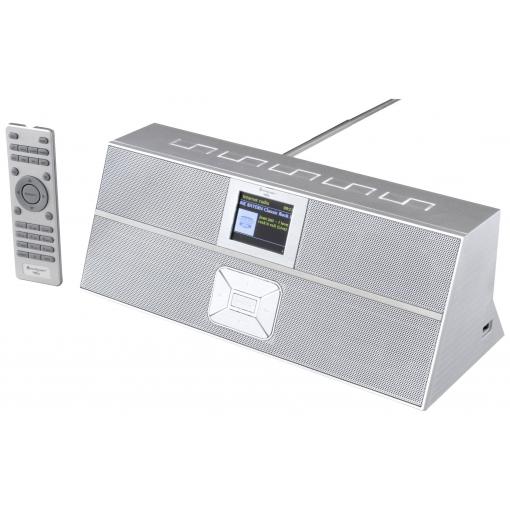 soundmaster IR3300SI internetové stolní rádio internetové, DAB+, FM AUX, Bluetooth, DLNA, USB, Wi-Fi, internet s DLNA, hlasitý odposlech, vč. dálkového