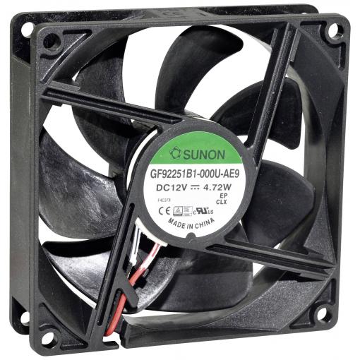 Sunon GF92251B1-000U-AE9 axiální ventilátor 12 V/DC 127.3 m³/h (d x š x v) 92 x 92 x 25 mm