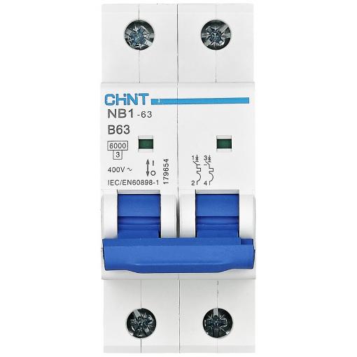 Chint 179649 NB1-63 2P B32 6kA DB elektrický jistič 2pólový 32 A 240 V, 415 V