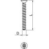 OBO Bettermann 2003279 šroub pro přístroje (Ø x d) 3.2 mm x 40 mm 50 ks