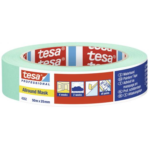 tesa ALLROUND MASK 04352-00001-00 krepová lepicí páska mátová (d x š) 50 m x 25 mm 1 ks
