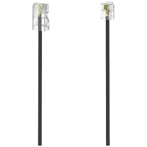 Hama DSL kabel [1x RJ11 zástrčka 6p4c - 1x RJ45 zástrčka 8p4c] 6 m černá