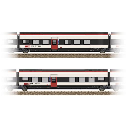 TRIX H0 23282 Doplňková sada 2 k Giruno SBB D(B9) 2. Třída a E(B8) 2. Třída