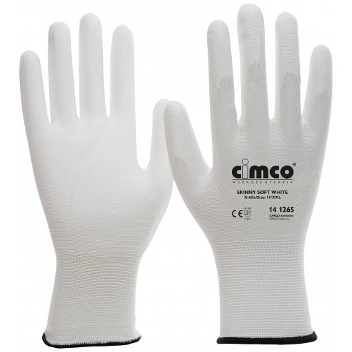 Cimco Skinny Soft White 141265 nylon pracovní rukavice Velikost rukavic: 11, XXL 1 pár