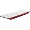 Raspberry Pi® RPI-KEYB (US)-RED/WHITE USB klávesnice US anglická, QWERTY bílá, červená USB hub