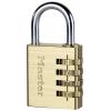 Master Lock P44298 visací zámek na heslo, 40 mm, hliník, mosaz
