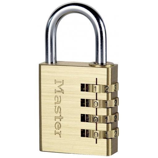 Master Lock P44298 visací zámek na heslo, 40 mm, hliník, mosaz