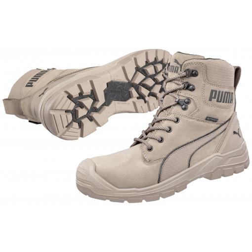 PUMA Conquest STONE HIGH S3 CI HI HRO SRC 630740801000043 bezpečnostní obuv S3, velikost (EU) 43, Stone, 1 pár