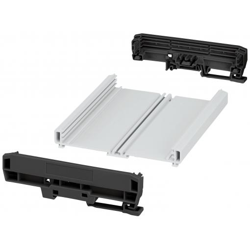 Phoenix Contact UM-PRO-KIT-B122-L150-7035 1310988 profilové pouzdro 153.8 x 142.3 x 39.45 PA šedobílá (RAL 7035), černá (RAL 9005) 1 ks