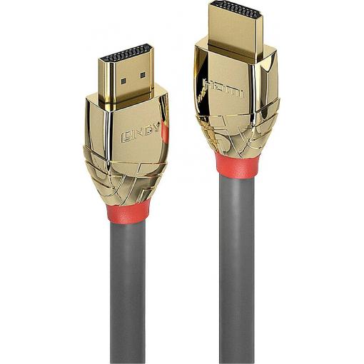 LINDY HDMI kabel Zástrčka HDMI-A, Zástrčka HDMI-A 3.00 m šedá 37603 8K UHD HDMI kabel