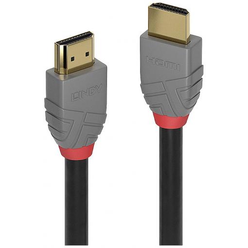 LINDY USB kabel Zástrčka HDMI-A, Zástrčka HDMI-A 0.30 m černá 36960 HDMI kabel