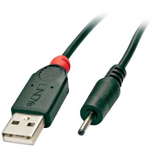LINDY USB kabel USB 2.0 USB-A zástrčka, DC zástrčka 2,5 mm 1.50 m černá 70265