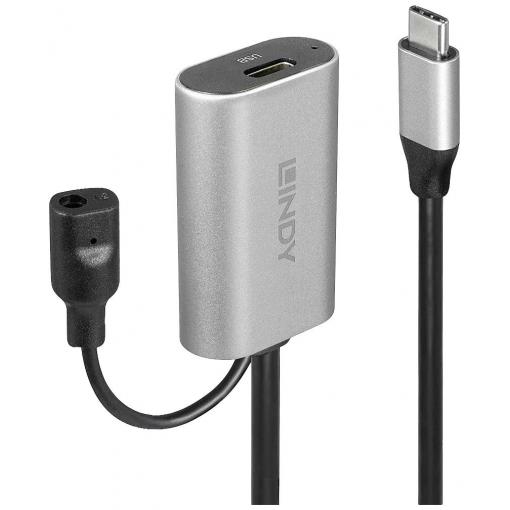 LINDY USB kabel USB 3.2 Gen1 USB-C ® zástrčka, USB-C ® zásuvka 5.00 m černá 43271