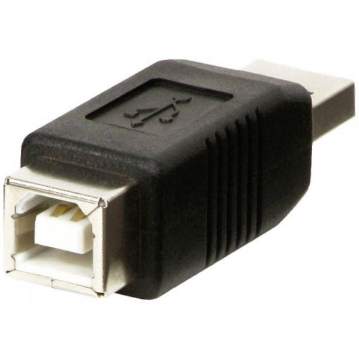 LINDY USB 2.0 adaptér [1x USB 2.0 zástrčka A - 1x USB 2.0 zásuvka B] Lindy - USB-Adapter - USB (M) zu USB Typ B (W)