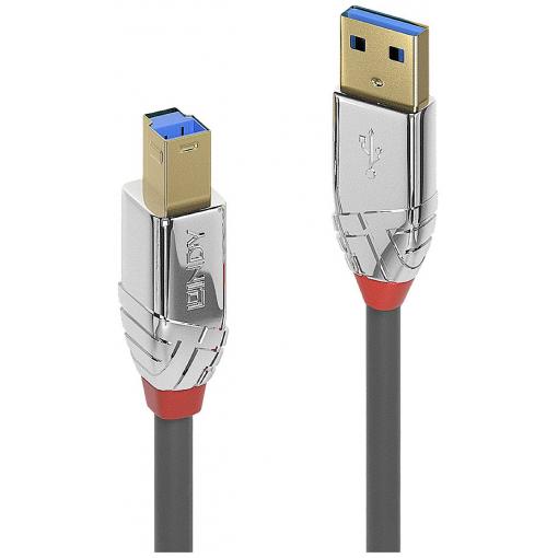 LINDY USB kabel USB 3.2 Gen1 USB-A zástrčka, USB-B zástrčka 3.00 m šedá 36663
