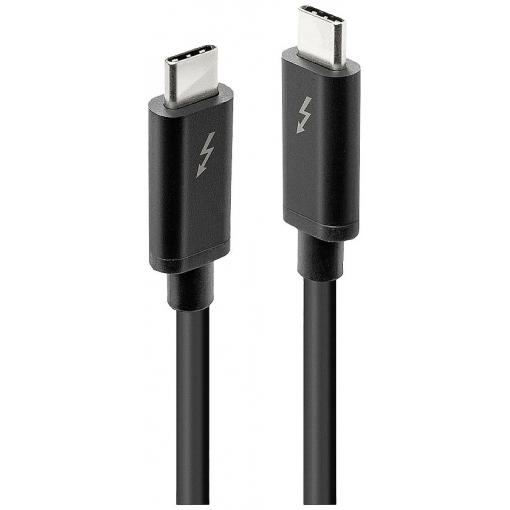 MicroConnect Thunderbolt™ kabel Thunderbolt™ 3 USB-C ® zástrčka, USB-C ® zástrčka 1.00 m černá s USB TB3010