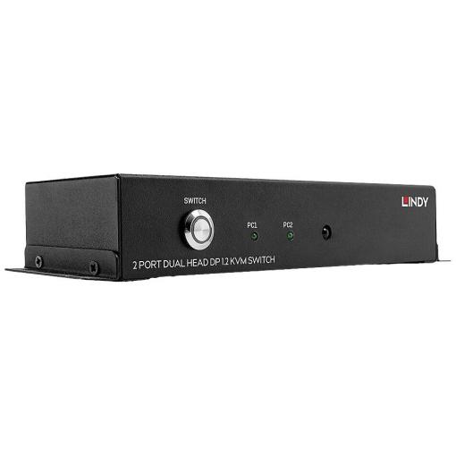 LINDY KVM-Umschalter přepínač KVM DisplayPort dálkové ovládání 3840 x 2160 Pixel