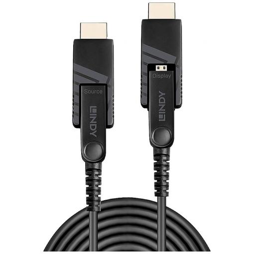 LINDY HDMI kabel Zástrčka HDMI Micro-D, Zástrčka HDMI Micro-D 30.00 m černá 38322 4K UHD HDMI kabel