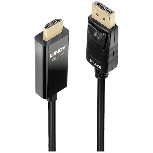 LINDY HDMI kabel Konektor DisplayPort, Zástrčka HDMI-A 1.00 m černá 40925 Kabel DisplayPort