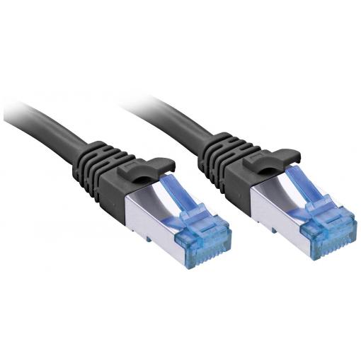 LINDY 47420 RJ45 síťové kabely, propojovací kabely CAT 6A S/FTP 20.00 m černá pozlacené kontakty 1 ks
