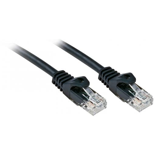 LINDY 48193 RJ45 síťové kabely, propojovací kabely CAT 6 U/UTP 2.00 m černá 1 ks