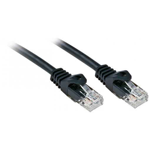 LINDY 48192 RJ45 síťové kabely, propojovací kabely CAT 6 U/UTP 1.00 m černá 1 ks