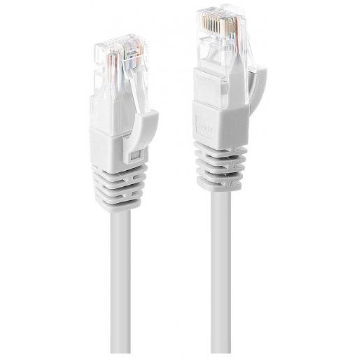 LINDY 48093 RJ45 síťové kabely, propojovací kabely CAT 6 U/UTP 2.00 m bílá 1 ks