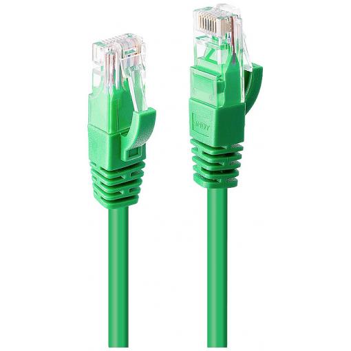 LINDY 48054 RJ45 síťové kabely, propojovací kabely CAT 6 U/UTP 20.00 m zelená 1 ks
