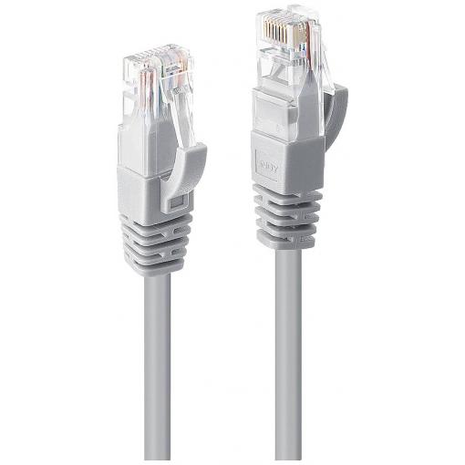LINDY 48001 RJ45 síťové kabely, propojovací kabely CAT 6 U/UTP 0.50 m šedá 1 ks