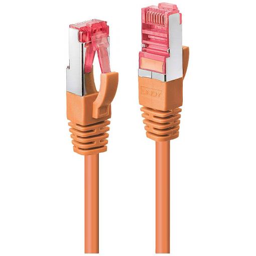LINDY 47810 RJ45 síťové kabely, propojovací kabely CAT 6 S/FTP 3.00 m oranžová 1 ks