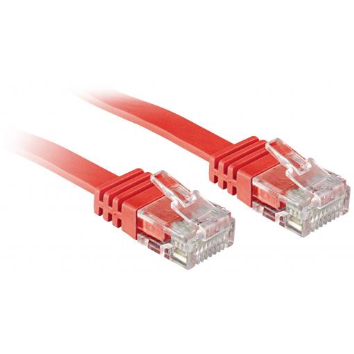 LINDY 47513 RJ45 síťové kabely, propojovací kabely CAT 6 U/UTP 3.00 m červená 1 ks