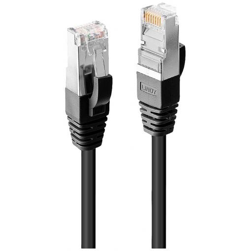 LINDY 45600 RJ45 síťové kabely, propojovací kabely CAT 6 SF/UTP 0.30 m černá 1 ks