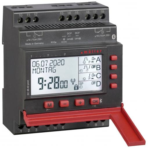 Müller SC 98.20 pro4 12-24V ACDC časovač, 24111, digitální, 2 kanály, 4000 W