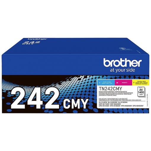 Brother náplň do tiskárny TN-242CMY TN242CMY originál azurová, purppurová, žlutá 1400 Seiten
