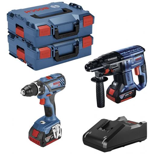 Bosch Professional GSR 18V-28 + GBH 18V-21 0615990M0R sada nářadí na nářadí s akumulátorem, pro řemeslníky, pro údržbáře