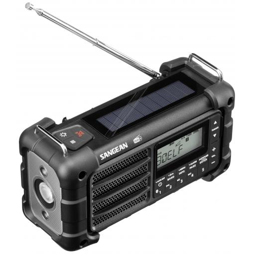 Sangean MMR-99 DAB+ Black outdoorové rádio DAB+, DAB, FM nouzové rádio, Bluetooth Solární panel, voděodolné, prachotěsné černá