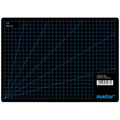 MARTOR řezací podložka plast (d x š x v) 320 x 230 x 3 mm černá 1 ks