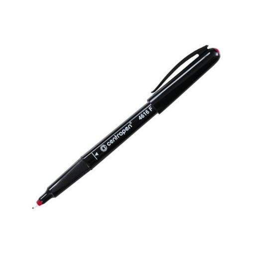 Popisovač na CD/DVD Centropen 4616, 0,6 mm, červený