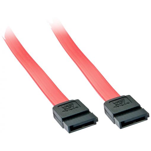 LINDY pevný disk kabel [1x SATA zástrčka 7-pólová - 1x SATA zástrčka 7-pólová] 0.50 m červená