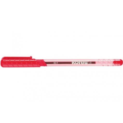 Pero kuličkové Kores K2 Pen, 0,7 mm, transparentní, trojhranné, červen