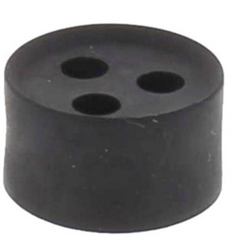 Wiska 10105412 MFD 20/03/055 těsnicí vložka s více průchody nárazuvzdorný , s odlehčením tahu M20 plast černá (RAL 9005) 25 ks