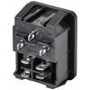 TRU COMPONENTS TC-10088416 IEC zástrčka C13/C14 C14 zástrčka, vestavná rovná Počet kontaktů: 3 10 A černá 1 ks