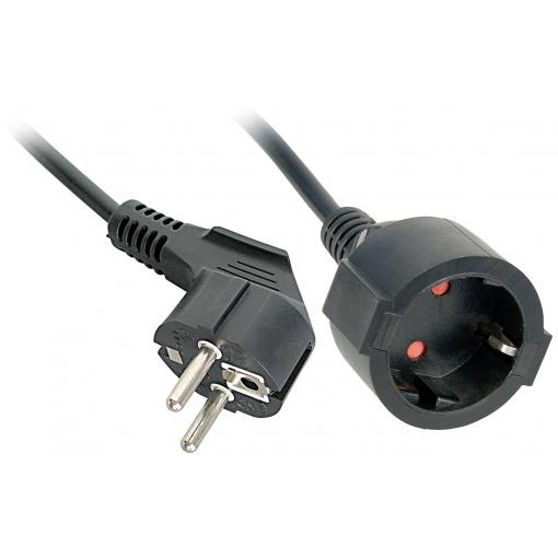 LINDY 30244 napájecí prodlužovací kabel, černá, 3 m