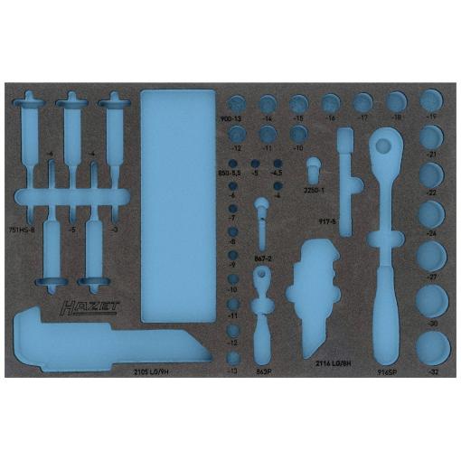 Hazet 163-466L 163-466L Pěnová vložka (d x š) 519 mm x 342 mm