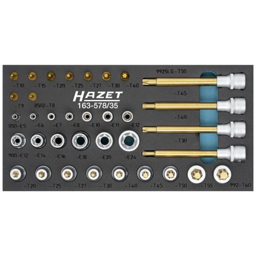 Hazet 163-587/35 sada nástavců pro nástrčný klíč, 1/4 (6,3 mm), 163-587/35