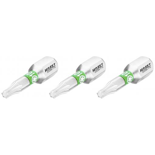 Hazet 2223N-T10/3 2223N-T10/3 bit Torx Pohon (šroubovák): 1/4 (6,3 mm) Typ zakončení: TX TX 10 25 mm